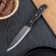 Kitchen Knock "Classic" universal, blade 13 cm, black plastic handle