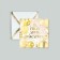 Postcard with an envelope "On your birthday", embossing, 7 x 7 cm