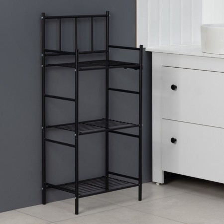 Roster 3-tier floor, 43 × 26 × 93.5 cm, black color-5