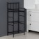 Roster 3-tier floor, 43 × 26 × 93.5 cm, black color