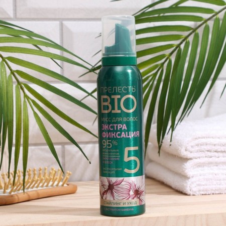 Mousse for hair lovely BIO "Styling and Care", Extra Fixation, 160 ml