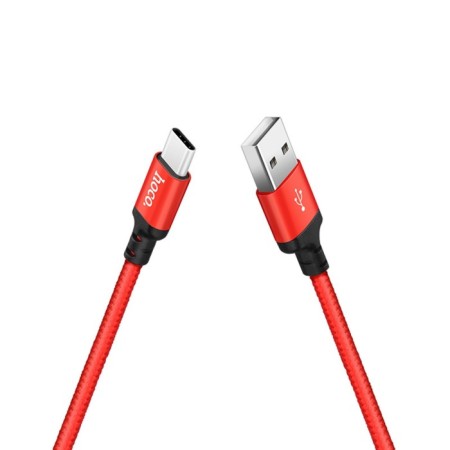 Hoco X14 Times Speed, Type-s-USB, 3 A, 1 m, black and red-1