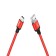 Hoco X14 Times Speed, Type-s-USB, 3 A, 1 m, black and red