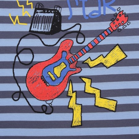 T -shirt for a boy, height 110 cm, blue color-3