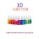 A set of liquid dyes for epoxy resin and silicone, 10 colors of 5 ml