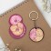 Magnet on the refrigerator and keychain "Mur-Mur", set 2 items