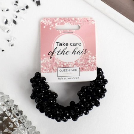 Hair gum "Pearl Tale" Black