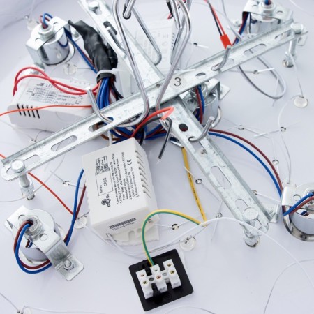 Chandelier 55647/500 CR chrome 5x40W+13W E14 LED PDU 50x50x25cm-12
