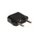 The adapter is flat, 6 A, 220 V, black, 1 pc.
