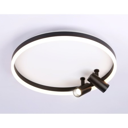 LED ceiling LED with Ambrella Light, Linetech, FL5113, LED, 43 W, 3225LUM, 3000-6400K, Black, Black-2
