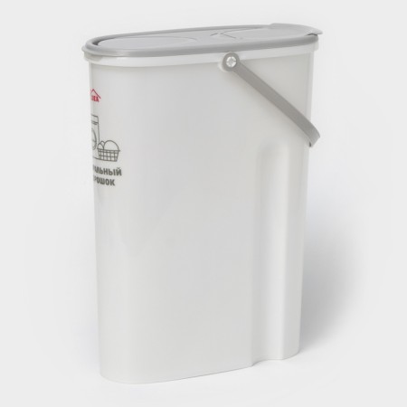 Container for washing powder, 5 l, 11 × 24.6 × 32 cm, color gray color-1