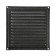 Ventilation grate Zein Lux RM1919SR, 190 x 190 mm, with a grid, metal, silver