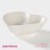 Ceramic Daramic Salamic "Heart", 130 ml, 12.5 × 11.5 cm, white color
