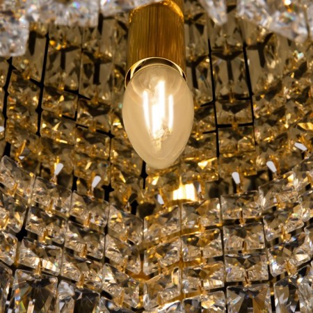 Ceiling light MayToni Dia005CL-06G, 6HE14, 60W, 45x45x25 cm, color gold-8