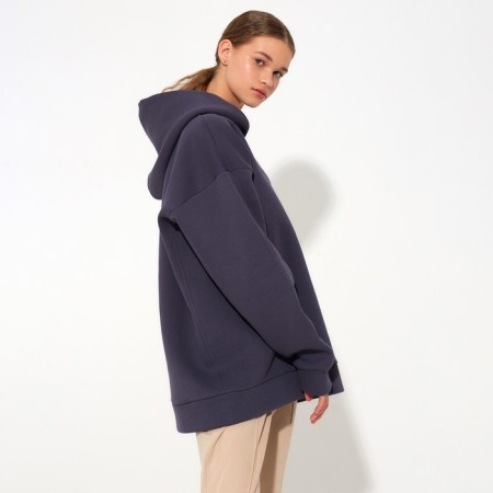 Hoody women Minaku: Casual Collection, Gray color, size 46-2
