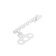 The opening limiter is plastic, with a metal galvanized holder, white