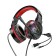 Hoco W104 headphones, gaming, invoices, microphone, USB + 3.5 mm, 2 m, black and red