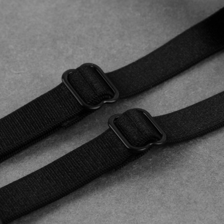 The straps of textile, cross -shaped, 1 cm, black color-5