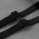 The straps of textile, cross -shaped, 1 cm, black color