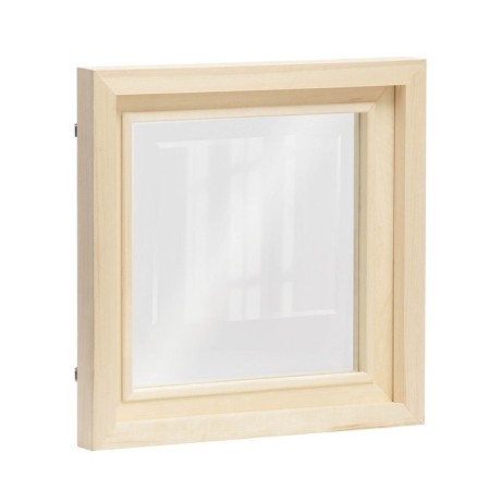 Window, 50 × 50cm, double glass of linden-2