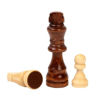 Wooden chess "Golden Classic" 30 x 30 cm, board game, King H-8 cm-3