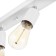 Ceiling lamp "Skin" 3he27 40W white 30x6x16cm