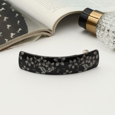 Halfish hair clip "Shine of night" 9 cm