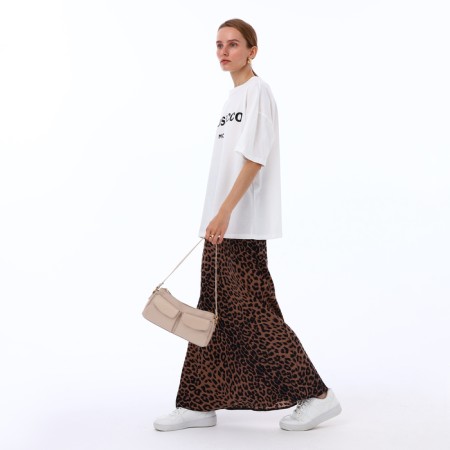 Female bag Textura, average size, beige color-10