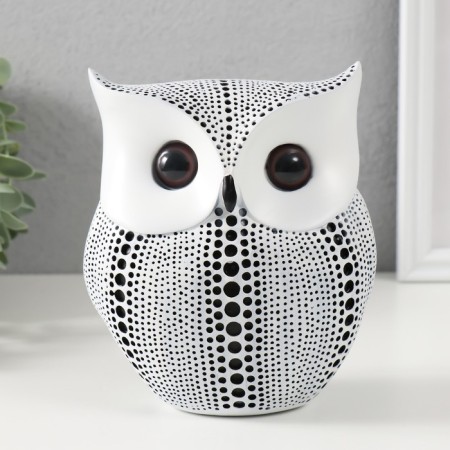 Souvenir Polystone "Filin - Points" White 13x15 cm