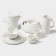 Tea couple Magistro OliveQueen, 220 ml, 15 × 15 cm, porcelain, white