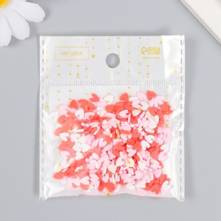Decor for creativity Plastic "Hearts" 10 g 0.5x0.5 cm-3