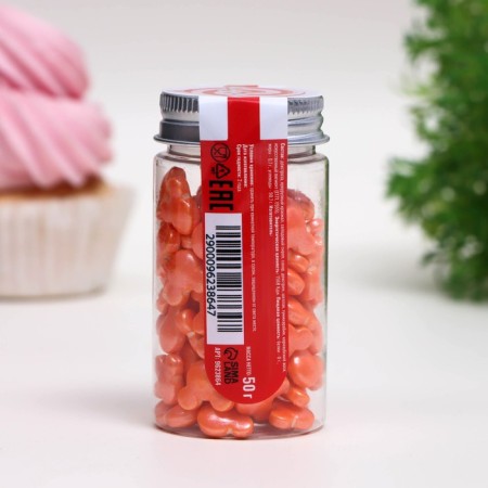 Sprinking confectionery "Little Mickey", red, 50 g-2