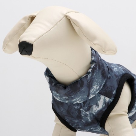 A jacket for dogs with a zipper "Primes", size S, blue (DS 27, Osh 26, OG 38 cm)-4