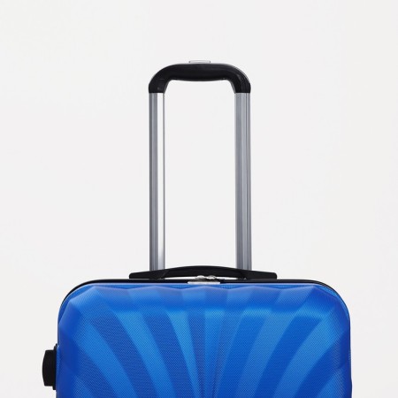 The average suitcase 60 liters (m) "Factory Cartes", lightning department, code castle, 4 wheels, color light blue-3