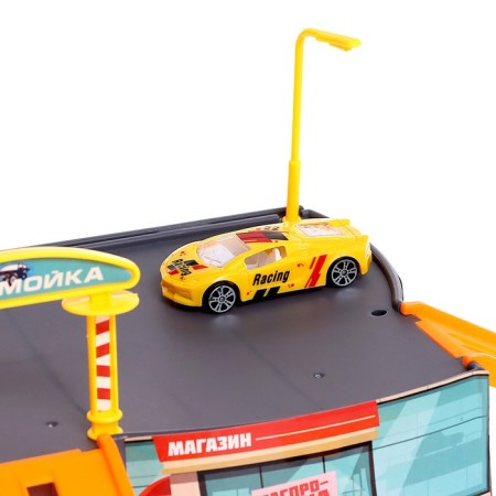 Children's garage "Parking", 1 machine, accessories-7