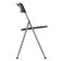 Folding chair on a metal frame, black color
