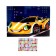 Application with rhinestones "High -speed car" 14.8x21 cm