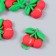 Decor for creativity plastic "Two cherries" 2x1.5 cm