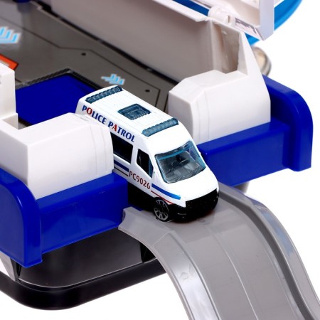 Parking "Police boat", with cars, light and sound effects-10