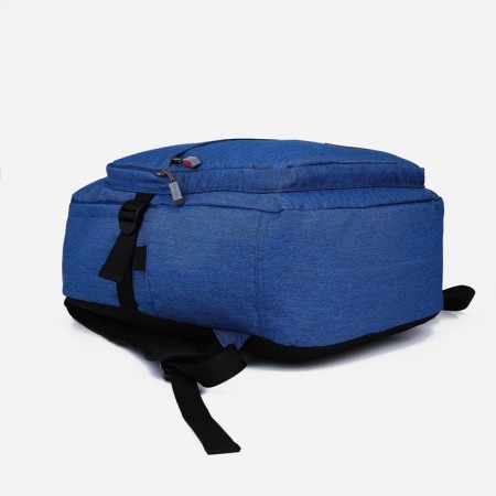 School backpack from lightning textiles, Fulldorn, 2 pockets, blue color-4