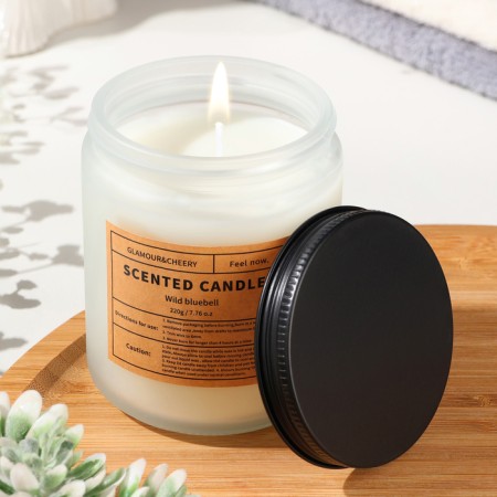 Aromatic candle in the Bank "Amehome", 220 g, wind bells, in a tube-1