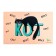 Rug for a bowl "Pigger" 43 x 28 cm "Lazy cat"