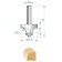 Clampicon Encor 46236, Komovic, on wood, D = 8 mm, r = 9.5 mm, 31.8 x 16 mm 16 mm