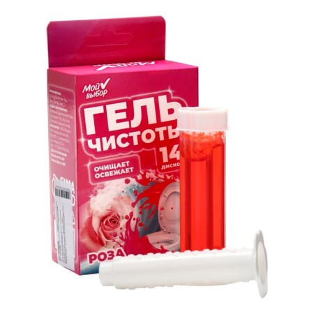 Гелевый освежитель для унитаза с дозатором, Роза, 80 г-1