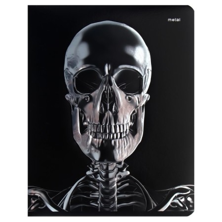 Notebook of 48 sheets in a cage on Metal clip, cover coated cardboard, VD-clak, metallization, congruar, mix-4