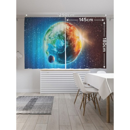 Photostes "Earth from Cosmos", Oxford, size 145x180 cm, 2 pcs-1