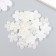 Decor for creativity plastic "Flower" Pearl set 20 pcs 1.7x1.7 cm