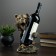 Standing for the bottle "Bear" bronze 15x16x25cm
