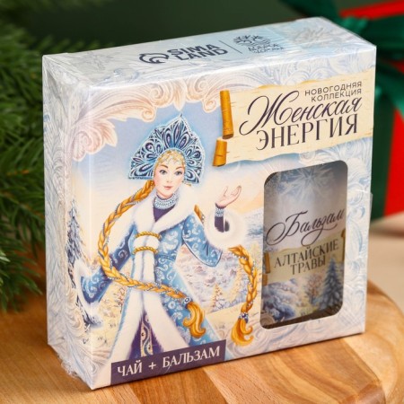 Gift set "Women's Energy": tea 30 g and balm on Altai herbs 110 ml.-4