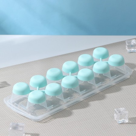 Ice form with a lid and a drop “drop”, 25 × 8.5 × 4 cm, color aquamarine-2